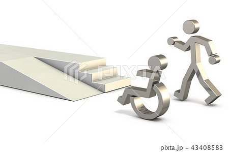 アクセシビリティーを表すアブストラクト3DCG アクセシビリティーを表すアブストラクト3DCG 43408583