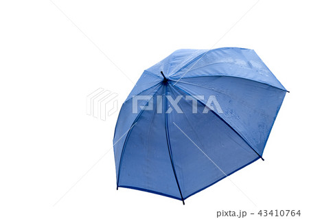 Blue Umbrella opening wet rainy 43410764