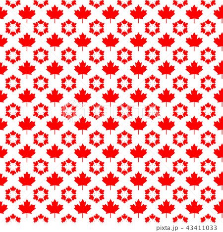 Canadian seamless background, vector illustration. Canadian seamless background, vector illustration. 43411033