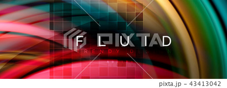 Flowing glowing color motion concept, trendy abstract layout template for business or technology Flowing glowing color motion concept, trendy abstract layout template for business or technology 43413042