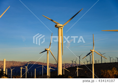 アメリカ・風力発電の風車群  43414107