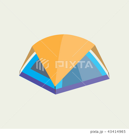 Tourist tent icon. Flat design Tourist tent icon. Flat design 43414965