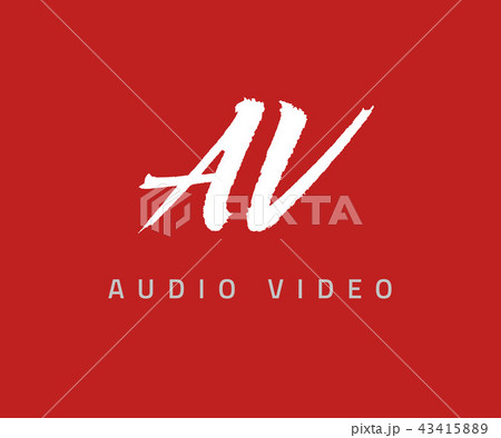 AV letters vector icon design AV letters vector icon design 43415889