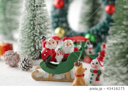 クリスマスイメージ サンタがやってくる クリスマスイメージ サンタがやってくる 43416275