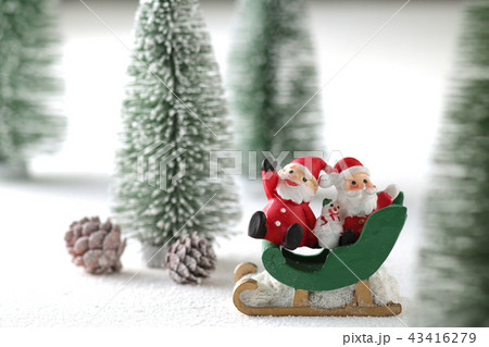 クリスマスイメージ サンタがやってくる クリスマスイメージ サンタがやってくる 43416279