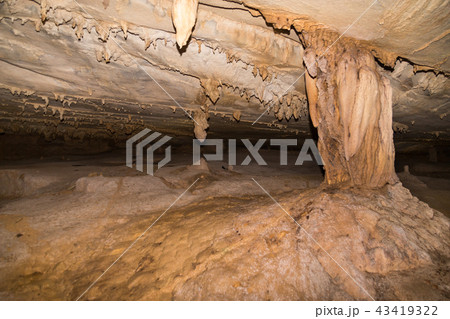 Limestone formation inside caves at Mulu Limestone formation inside caves at Mulu 43419322