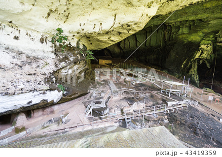Excavation work within Great Caves at Niah  43419359