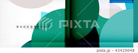 Circle modern geometrical abstract background illustration Circle modern geometrical abstract background illustration 43420048