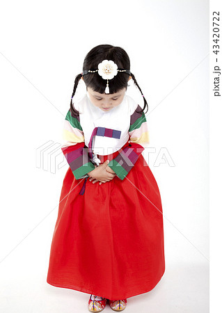 女の子 韓服 韓国人 43420722