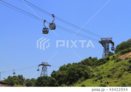 the Cable Car Above Sea And Valley 43422054