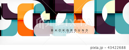 Color square shapes, geometric modern abstract background Color square shapes, geometric modern abstract background 43422688