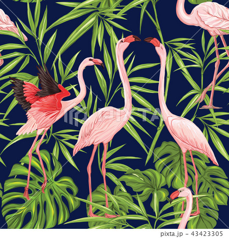 Vector Seamless Pattern Background With のイラスト素材