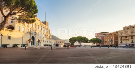 Prince's Palace in Monaco-ville without tourists, Monaco Prince's Palace in Monaco-ville without tourists, Monaco 43424891