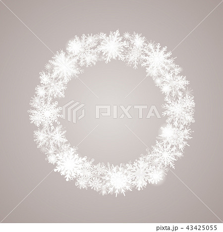 The Festive Wreath Snowflakes New Year, Christmas. 43425055