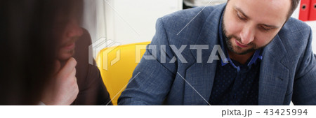 young successful businessmen talk about main problems of their project discuss issues young successful businessmen talk about main problems of their project discuss issues 43425994