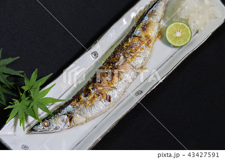 秋の味覚・料理~サンマの塩焼き~ 秋の味覚・料理~サンマの塩焼き~ 43427591