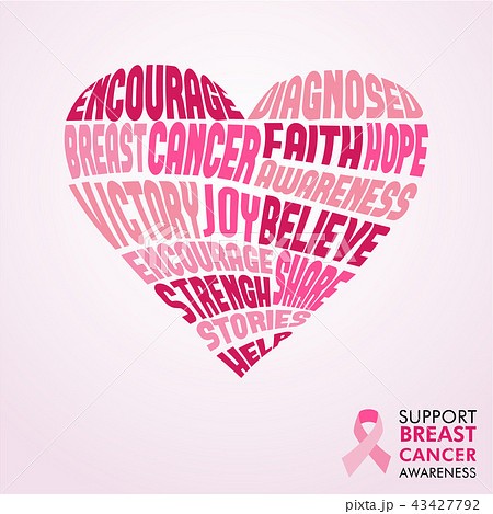 Breast Cancer Awareness Month pink love concept Breast Cancer Awareness Month pink love concept 43427792