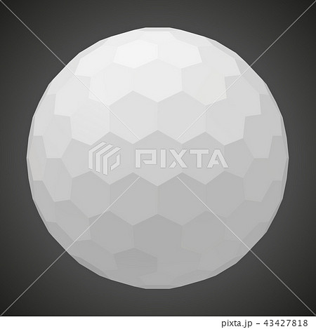 small hexagons forming a sphere. 3d style vector illustration. 43427818