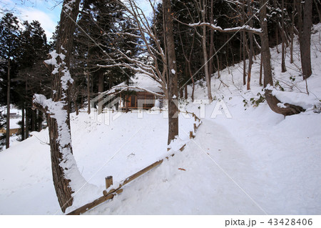 冬の大内宿 冬の大内宿 43428406