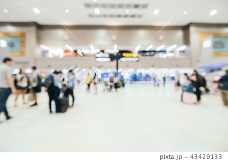 Abstract blur and defocused airport terminal Abstract blur and defocused airport terminal 43429133