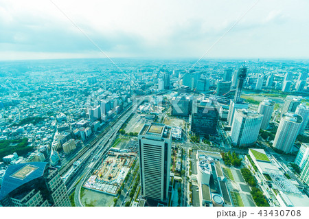 Beautiful building and architecture in Yokohama city skyline Beautiful building and architecture in Yokohama city skyline 43430708