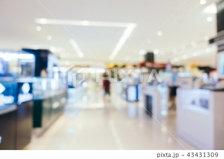 Abstract blur and defocused shopping mall of department store interior 43431309