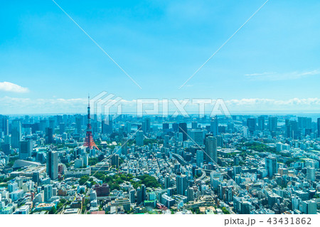 Beautiful architecture building tokyo city with tokyo tower Beautiful architecture building tokyo city with tokyo tower 43431862