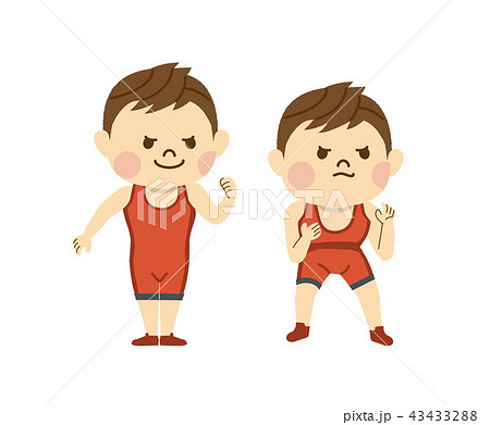 レスリングをする男性 43433288