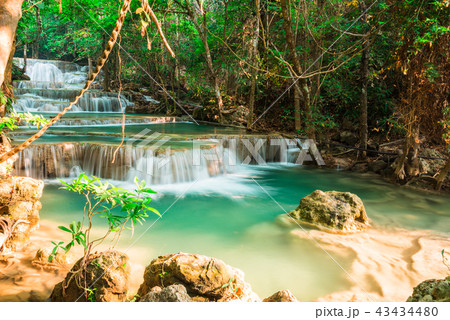 Huay Mae Kamin waterfall National Park, Thailand 43434480