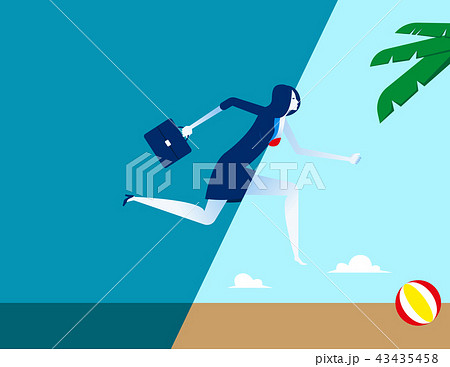 Businesswoman holiday and relax. Businesswoman holiday and relax. 43435458