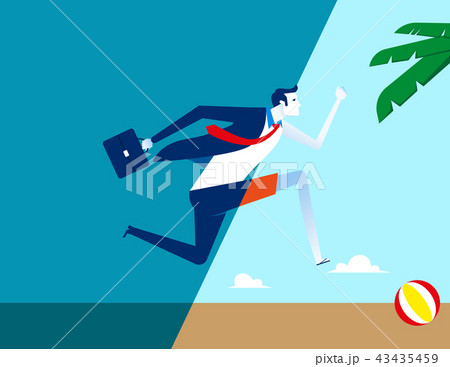 Businessman holiday and relax. 43435459