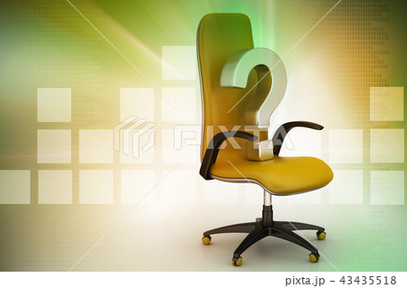 an empty chair with question mark an empty chair with question mark 43435518