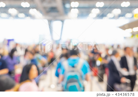 Blurred background of crowd of traveler Blurred background of crowd of traveler 43436578