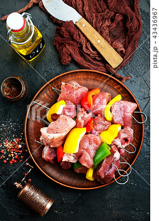 raw meat for kebab 43436967