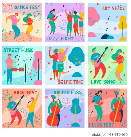 Music fest cards Music fest cards 43439460