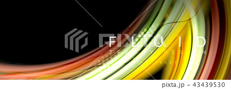 Flowing glowing color motion concept, trendy abstract layout template for business or technology Flowing glowing color motion concept, trendy abstract layout template for business or technology 43439530