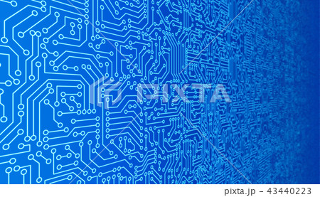 Blue circuit board pattern texture. High-tech background in digi Blue circuit board pattern texture. High-tech background in digi 43440223