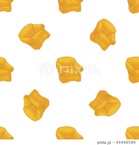 Vector seamless pattern with yellow chairs Vector seamless pattern with yellow chairs 43440599