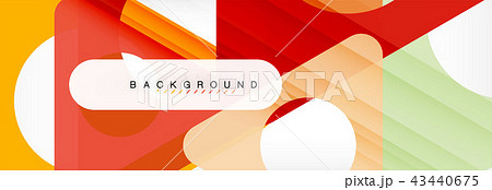 Abstract geometric background. Modern overlapping triangles. Unusual color shapes for your message 43440675