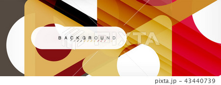 Abstract geometric background. Modern overlapping triangles. Unusual color shapes for your message 43440739