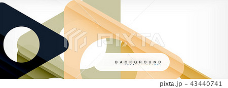 Circle and triangle abstract background 43440741