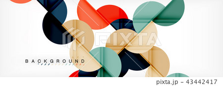 Modern geometrical abstract background - circles. Business or technology presentation design Modern geometrical abstract background - circles. Business or technology presentation design 43442417