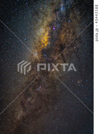 Landscape with Milky way galaxy 43443588