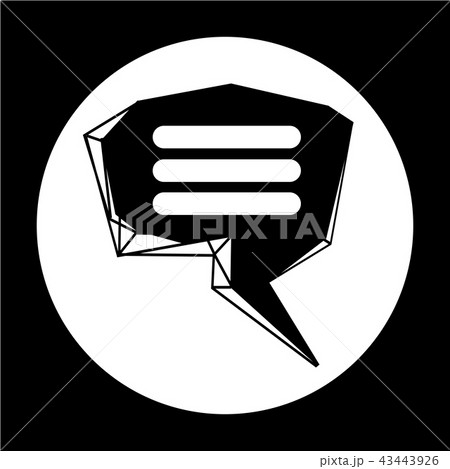 Speech bubble icon 43443926
