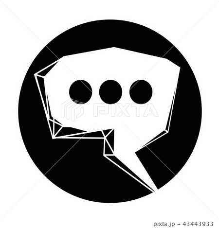 Speech bubble icon 43443933