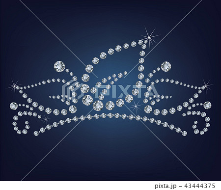 Diamond tiara made a lot of diamonds 43444375