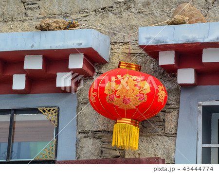 A red lantern for decoration 43444774