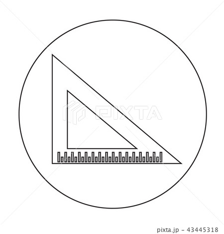 triangle ruler icon triangle ruler icon 43445318
