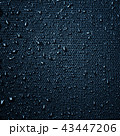 Water drops on fabric texture 43447206