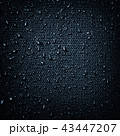 Water drops on fabric texture 43447207